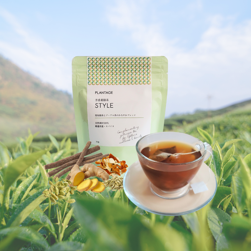 黒烏龍茶とプーアル茶ですっきりキレイ | 芳香薬膳茶STYLE（7包入り）